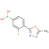CAS:1072945-71-1 | PC412120 | 3-Fluoro-4-(5-methyl-1,3,4-oxadiazol-2-yl)phenylboronic acid
