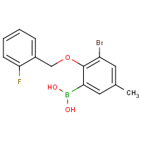 CAS: 849062-18-6 | PC412244 | 3-Bromo-2-(2'-fluorobenzyloxy)-5-methylphenylboronic acid