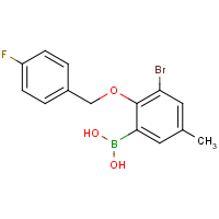CAS: 849062-41-5 | PC412246 | 3-Bromo-2-(4'-fluorobenzyloxy)-5-methylphenylboronic acid