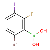 CAS: 1072951-90-6 | PC412249 | 6-Bromo-2-fluoro-3-iodophenylboronic acid