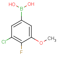 CAS: 1379466-82-6 | PC412303 | 3-Chloro-4-fluoro-5-methoxyphenylboronic acid