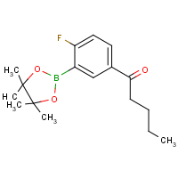 CAS: 1150271-37-6 | PC412465 | 2-Fluoro-5-pentanoylphenylboronic acid, pinacol ester