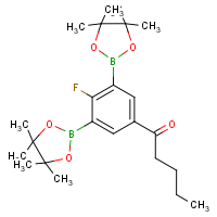 CAS:1150561-65-1 | PC412466 | 2-Fluoro-5-pentanoyl-1,3-phenylenediboronic acid, pinacol ester