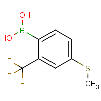 CAS:1072945-99-3 | PC412523 | 4-(Methylthio)-2-(trifluoromethyl)phenylboronic acid