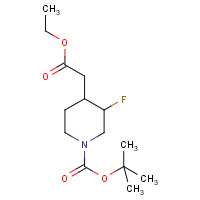 CAS: 317360-04-6 | PC430136 | tert-Butyl 4-(2-ethoxy-2-oxoethyl)-3-fluoropiperidine-1-carboxylate