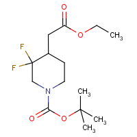 CAS:1334412-95-1 | PC430137 | tert-Butyl 4-(2-ethoxy-2-oxoethyl)-3,3-difluoropiperidine-1-carboxylate
