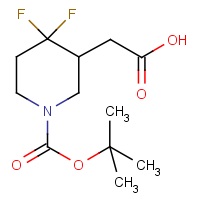 CAS:1334417-29-6 | PC430138 | 2-(1-(tert-Butoxycarbonyl)-4,4-difluoropiperidin-3-yl)acetic acid