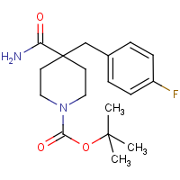 CAS:906329-65-5 | PC430143 | tert-Butyl 4-carbamoyl-4-(4-fluorobenzyl)piperidine-1-carboxylate