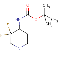 CAS:1263180-22-8 | PC430144 | tert-Butyl 3,3-difluoropiperidin-4-ylcarbamate