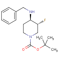 CAS: 211108-52-0 | PC430148 | tert-Butyl 3,4-trans-4-(benzylamino)-3-fluoropiperidine-1-carboxylate racemate