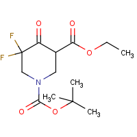 CAS: 1356338-74-3 | PC430165 | 1-tert-Butyl 3-ethyl 5,5-difluoro-4-oxopiperidine-1,3-dicarboxylate