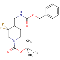 CAS:1373503-45-7 | PC430186 | tert-Butyl 4-((benzyloxycarbonylamino)methyl)-3,3-difluoropiperidine-1-carboxylate