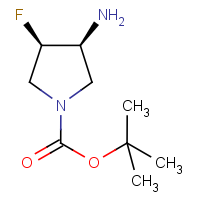 CAS:1431720-86-3 | PC430187 | tert-Butyl (3,4)-cis-3-amino-4-fluoropyrrolidine-1-carboxylate