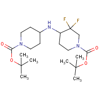 CAS: 1404196-59-3 | PC430195 | tert-Butyl 4-(1-(tert-butoxycarbonyl)piperidin-4-ylamino)-3,3-difluoropiperidine-1-carboxylate