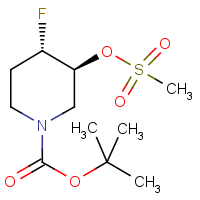 CAS: 1932472-64-4 | PC430198 | tert-Butyl (3.4)-trans-4-fluoro-3-(methylsulfonyloxy)piperidine-1-carboxylate