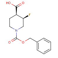 CAS:1303974-60-8 | PC430206 | (3,4)-cis-1-(Benzyloxycarbonyl)-3-fluoropiperidine-4-carboxylic acid