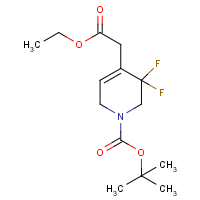CAS: 1823275-22-4 | PC430208 | tert-Butyl 4-(2-ethoxy-2-oxoethyl)-5,5-difluoro-5,6-dihydropyridine-1(2H)-carboxylate