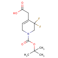 CAS:1823257-61-9 | PC430209 | 2-(1-(tert-Butoxycarbonyl)-3,3-difluoro-1,2,3,6-tetrahydropyridin-4-yl)acetic acid