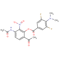 CAS:1548406-25-2 | PC430215 | 3-Acetamido-6-acetyl-2-nitrophenyl 4-(dimethylamino)-3,5-difluorobenzoate