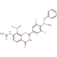 CAS:1548406-01-4 | PC430216 | 3-Acetamido-6-acetyl-2-nitrophenyl 4-(benzyl(methyl)amino)-3,5-difluorobenzoate