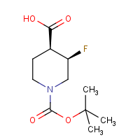CAS:1932149-31-9 | PC430224 | (3R,4S)-1-(tert-Butoxycarbonyl)-3-fluoropiperidine-4-carboxylic acid