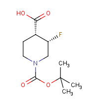CAS:1864003-07-5 | PC430225 | (3S,4R)-1-(tert-Butoxycarbonyl)-3-fluoropiperidine-4-carboxylic acid