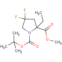 CAS: 1823265-23-1 | PC430231 | 1-tert-Butyl 2-Methyl 2-ethyl-4,4-difluoropyrrolidine-1,2-dicarboxylate
