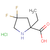 CAS: 1823330-58-0 | PC430232 | 2-Ethyl-4,4-difluoropyrrolidine-2-carboxylic acid hydrochloride