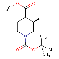CAS:895243-98-8 | PC430234 | (3,4)-Cis-1-tert-Butyl 4-Methyl 3-fluoropiperidine-1,4-dicarboxylate racemate