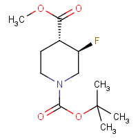 CAS: 1864003-52-0 | PC430235 | (3,4)-Trans-1-tert-Butyl 4-Methyl 3-fluoropiperidine-1,4-dicarboxylate racemate