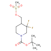 CAS:1864060-27-4 | PC430241 | tert-Butyl 3,3-difluoro-4-((methylsulfonyloxy)methyl)piperidine-1-carboxylate