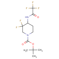 CAS:1823836-00-5 | PC430246 | tert-Butyl 3,3-difluoro-4-(2,2,2-trifluoroacetamido)piperidine-1-carboxylate