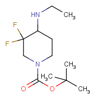 CAS: 1864063-76-2 | PC430258 | tert-Butyl 4-(ethylamino)-3,3-difluoropiperidine-1-carboxylate