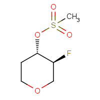 CAS: 1864003-09-7 | PC430262 | trans-3-Fluoro-tetrahydro-2H-pyran-4-yl methanesulfonate racemate