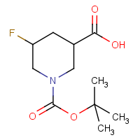 CAS:1241725-64-3 | PC430287 | 1-(tert-Butoxycarbonyl)-5-fluoropiperidine-3-carboxylic acid