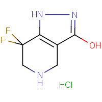 CAS:1421270-62-3 | PC430311 | 7,7-Difluoro-4,5,6,7-tetrahydro-1H-pyrazolo[4,3-c]pyridin-3-ol hydrochloride