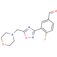 CAS:1119450-78-0 | PC430546 | 4-Fluoro-3-(5-(morpholinomethyl)-1,2,4-oxadiazol-3-yl)benzaldehyde