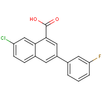 CAS:1206969-68-7 | PC430550 | 7-Chloro-3-(3-fluorophenyl)naphthalene-1-carboxylic acid