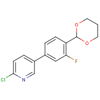 CAS:1206969-79-0 | PC430551 | 5-(4-(1,3-Dioxan-2-yl)-3-fluorophenyl)-2-chloropyridine
