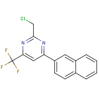 CAS:1206970-47-9 | PC430562 | 2-(Chloromethyl)-4-(trifluoromethyl)-6-(naphthalen-3-yl)pyrimidine