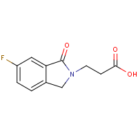 CAS:1206970-40-2 | PC430571 | 3-(6-Fluoro-1-oxoisoindolin-2-yl)propanoic acid