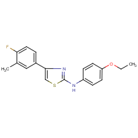 CAS: 1092346-81-0 | PC4385 | 2-[(4-Ethoxyphenyl)amino]-4-(4-fluoro-3-methylphenyl)-1,3-thiazole