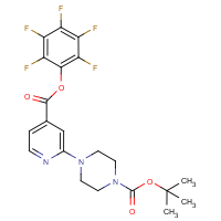 CAS: 944450-81-1 | PC4417 | Pentafluorophenyl 2-[4-(tert-butoxycarbonyl)piperazin-1-yl]isonicotinate