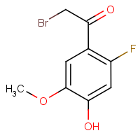 CAS:1065076-50-7 | PC4447 | 2-Fluoro-4-hydroxy-5-methoxyphenacyl bromide