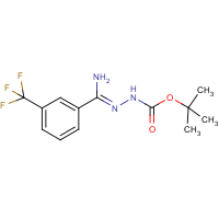 CAS:1053655-65-4 | PC446000 | N'-[1-Amino-1-(3-(trifluoromethyl)phenyl)methylidene]hydrazinecarboxylic acid tert-butyl ester