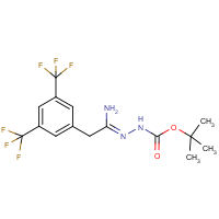 CAS:1053656-14-6 | PC446006 | N'-[1-Amino-2-(3,5-bis-(trifluoromethyl)phenyl)ethylidene]hydrazinecarboxylic acid tert-butyl ester
