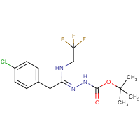 CAS:1053658-11-9 | PC446012 | N'-[2-(4-Chlorophenyl)-1-(2,2,2-trifluoroethylamino)ethylidene]hydrazinecarboxylic acid tert-butyl ester