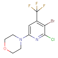 CAS: 1053659-46-3 | PC446014 | 4'-(5-Bromo-6-chloro-4-(trifluoromethyl)pyridin-2-yl)morpholine