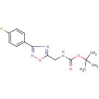 CAS:1053656-53-3 | PC446023 | 5-(tert-Butyloxycarbonyamino)methyl-3-(4-fluorophenyl)-[1,2,4]oxadiazole