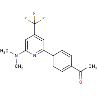 CAS:1311280-01-9 | PC446057 | 1-[4-(6-Dimethylamino-4-trifluoromethyl-pyridin-2-yl)-phenyl]-ethanone